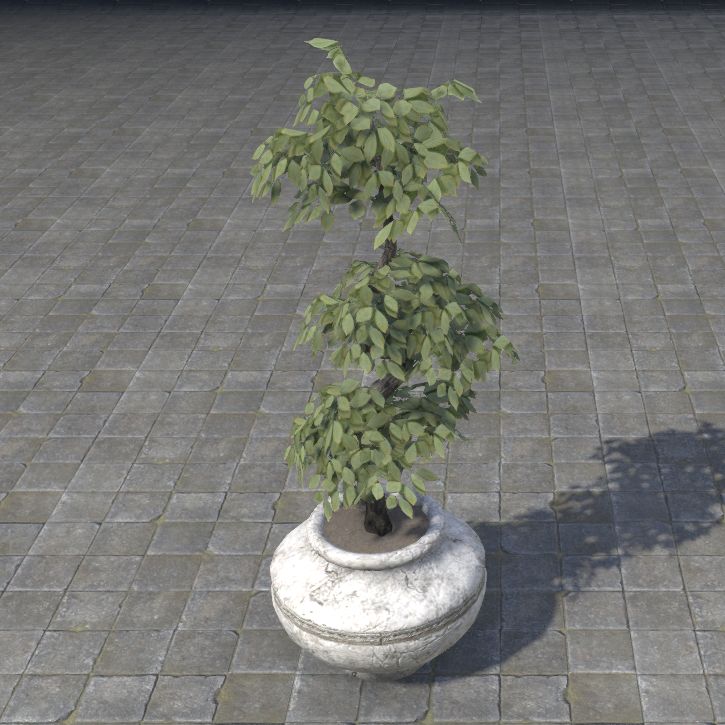 Alinor Potted Plant, Triple Tiered